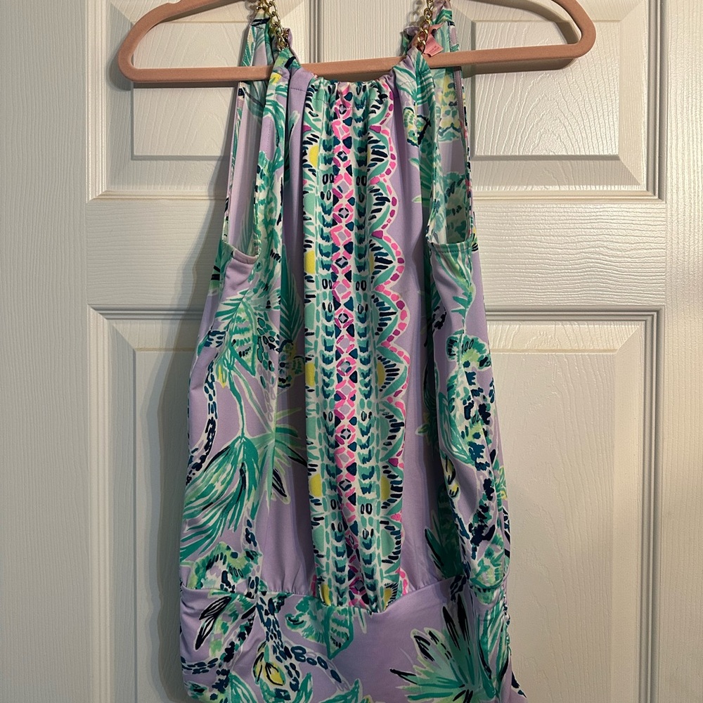 Lilly Pulitzer light lilac verbena Bowen tank